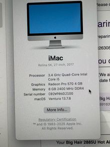 iMac 2017 27inches