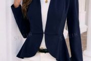SHEIN Navy Fitted Blazer. Size 16. New