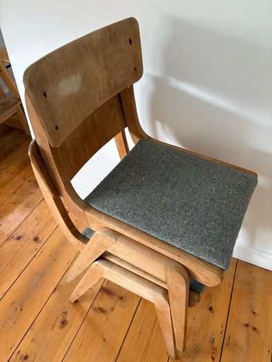 vintage stacking chairs