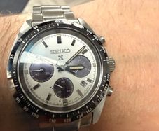 Seiko Prospex Speedtimer SSC813 / white panda