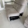 Very comfortable 3 piece curved recliner couch Image 3