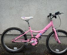 young girl bike