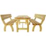 Beer Table with 2 Benches Impregnated Pinewood Image 3