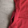 GUESS Red Bodycon Midi Dress Rhinestone Logo Side Tie Detail Size M cotton Image 5
