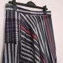 Marks & Spencer Navy Red White Asymmetric Hem Plaid Stripe Midi Skirt 14UK/42EU Image 8