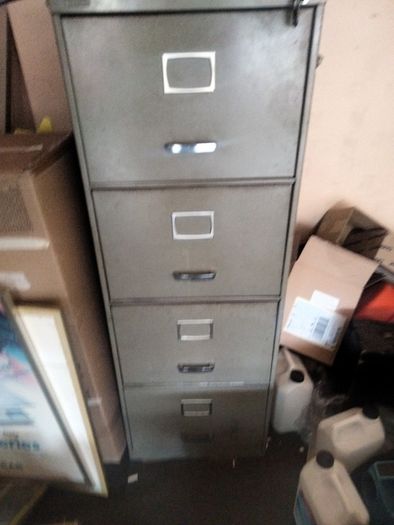 metal filing cabinet