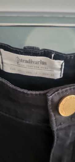 STRADIVARIUS Premium Black Sofy Skinny Jeans Sz 12 U K