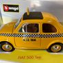 Fiat 500 Taxi New York Scale 1/18 Rare Burago Image 8