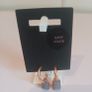 Pilgrim Danish Design Rose Gold Tone Hoop Earrings Grey Agate Drop New CAN POST Image 3