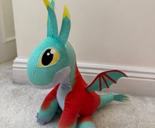 How To Train Your Dragon Feathers Plush Soft  approx. 12" Dragons The Nine Realms Used Please see photos