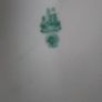 Belleek China Virgin Mary Statue Green stamp 1960's, Image 4
