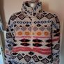 Only Janne Aztec Teddy half zip warm jacket oversized size S UK10 EU38 Postage included Image 2