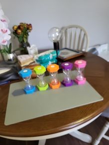 Set of 5 sand timers