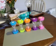 Set of 5 sand timers