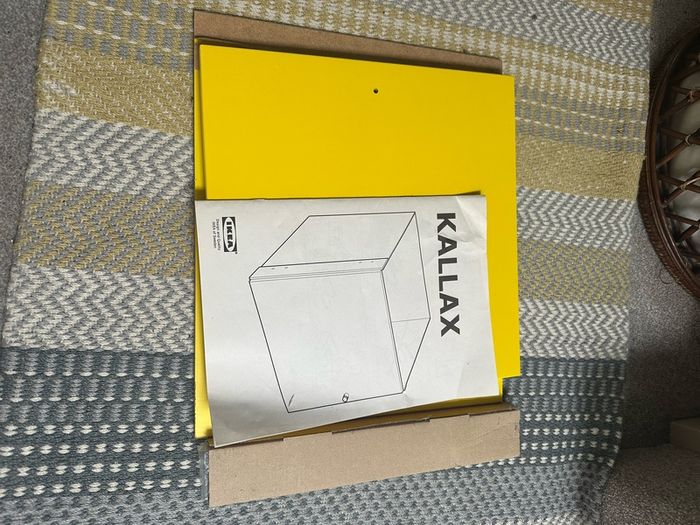 yellow kallax door