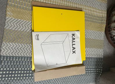 yellow kallax door