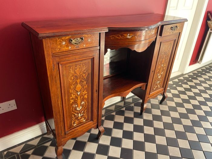 Victorian Inlaid Hallway Sideboard