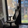 KING XL Black & White PVC Leather, Gaming + office chair Image 2
