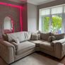 Cream L Shaped Sofa Image 2
