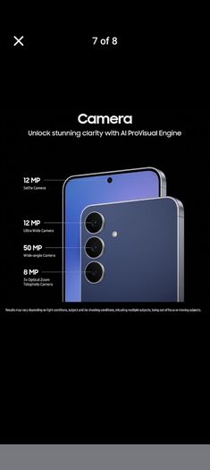 Samsung Galaxy S25 FE, AI Smartphone, Slim 7.4mm Frame, 6.7" FHD Display, 50MP Camera, Exynos 2400, 128 or 256GB Storage, 8GB Memory, 4900 mAh Battery, Navy, 3 Year Extended Warranty (UK Version)
