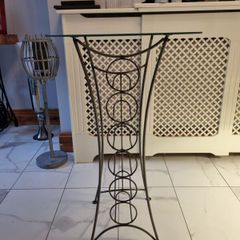 Wine table with glass Top