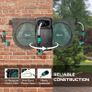 Retractable Hose Reel Wall Mounted, 30+2m Garden Hose Pipe Reel with Lock, Auto Rewind, 7 in 1 Spray Nozzle, Includes Wall Fixings, 180 Swivel, Outdoor Watering, 59 x 23 x 42 cm, Green Image 3
