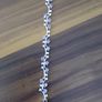 Stg silver bracelet with amethyst and clear stones Image 5