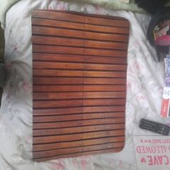 New wooden look bath mat