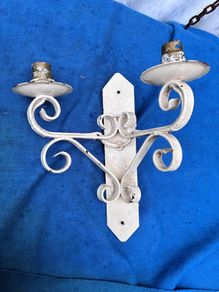 Vintage wrought iron wall light