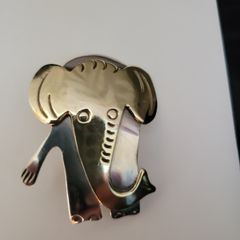 Silver brooch