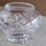 Nice Small Rose Crystal Bowl No Stamp. Image 6