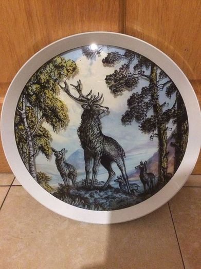 1930s art deco 3d glass wall hanging