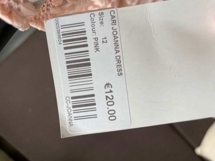 Caris closet bridal - lace dress baby pink
