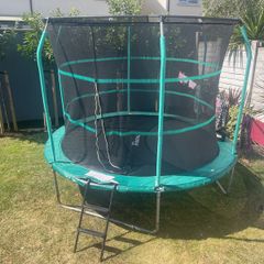 10ft trampoline with enclosure and heavy duty anchor kit
