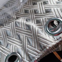 Beautiful Fully Lined Eyelet Curtains  90" x 90" Dry Cleaned