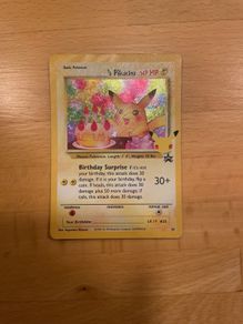 Pokemon Birthday, write your own name, Pikachu