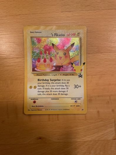 Pokemon Birthday, write your own name, Pikachu