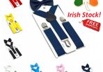 Kids Suspenders with Bow Tie