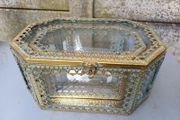 Antique Jewellery Brass Caskets