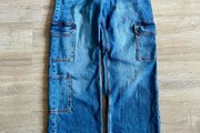 H&amp;M wide leg cargo jeans , 11/12y