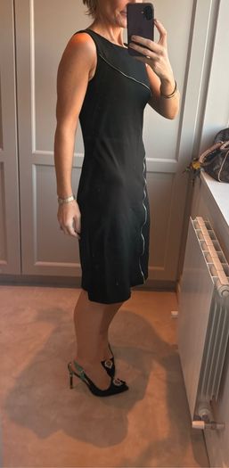 Black and silver party dress
