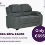 New 3+2 Grey Tora Fabric Sofa Range Image 6