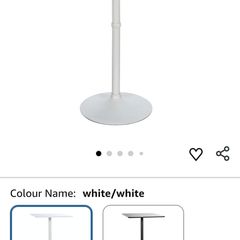 Bar top table white