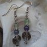 Fluorite earrings,Gift.Gemstone earrings,New Image 2