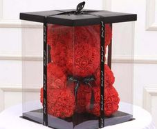 Rose bear 25 cm free packaging