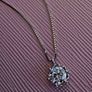 Sterling Silver 1/2 carat each, Moissanite drop earrings and pendant necklace set New Image 3
