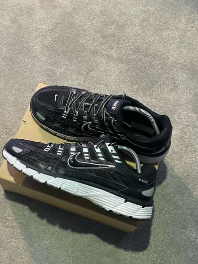 Black and white Nike p6000s