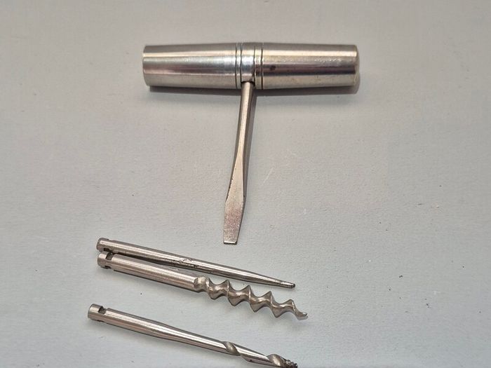 Antique German Pocket Multi-Tool Roundlet / Travel Set c. 1900
