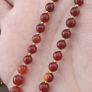 Antique Carnelian Agate Beads From Mali with Sterling Silver Shell Butterfly Pendant Necklace Image 4