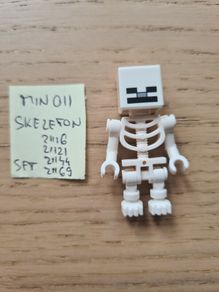 lego min011 skeleton, set minecraft 21116, 21121, 21144, 21169